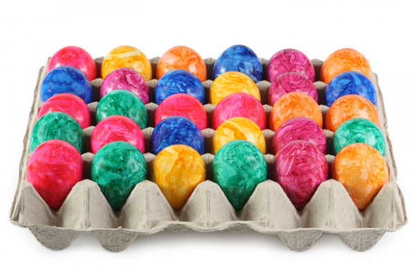 Buntes Ei - aus Bodenhaltung